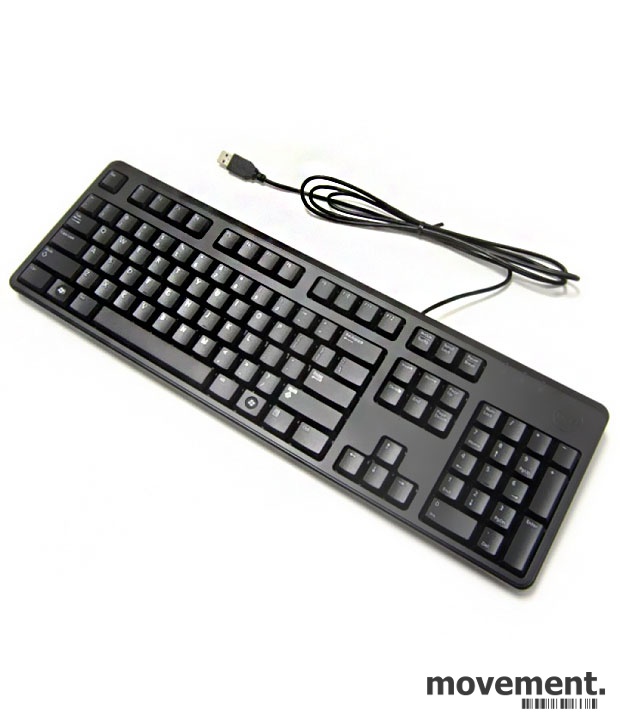 HP tastatur til PC med USB tilkopling,sort farge Dell tastatur til PC med USB tilkopling,sort farge