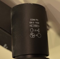 Antares / Flos Compass spot, 70w G8.5, for skinnesystem, sort, pent brukt