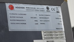 Hoover HWC2336DL vinskap, kapasitet 33 flasker, pent brukt