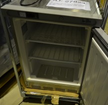 Tecfrigo PL201NTX fryseskap / fryser, 60cm b, underbenk 85,5cm h,  i rustfritt stål, pent brukt