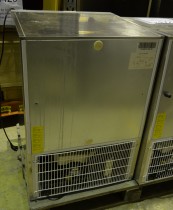 Tecfrigo PL201NTX fryseskap / fryser, 60cm b, underbenk 85,5cm h,  i rustfritt stål, pent brukt