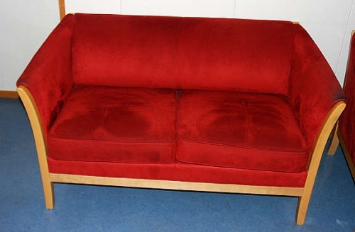 Solgt!Pene sittegrupper for kontor i rød - 3 / 4