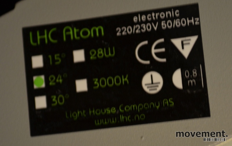 LED Butikkbelysning: Skinnespot LHC AtomLED hvit for LED Butikkbelysning: Skinnespot LHC AtomLED hvit for