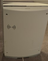 Alarmportal / alarmantenne Checkpoint Classic Style i hvit plast / plexi, høyde 155cm, alarmer følger med, pent brukt