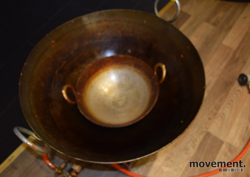 Solgt!Stor gass-wok, Ø=65cm, - 6 / 6