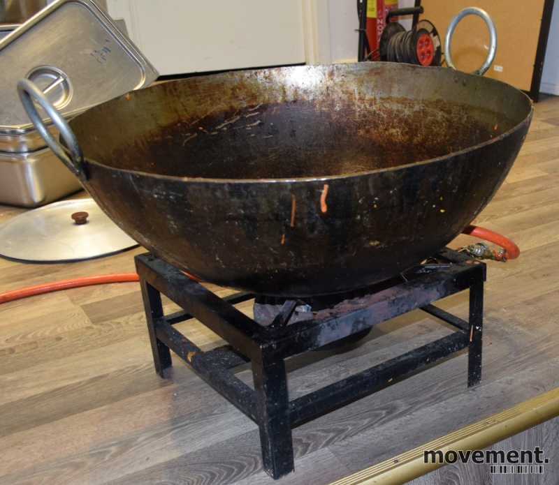 Solgt!Stor gass-wok, Ø=65cm, - 1 / 6