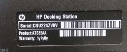 HP Dockingstasjon A7E32AA Docking Station, med 90W lader, pent brukt