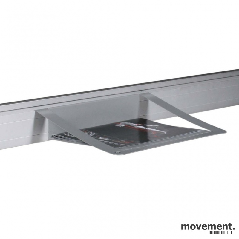 Solgt!Hylle til skillevegg i grålakkert - 1 / 2