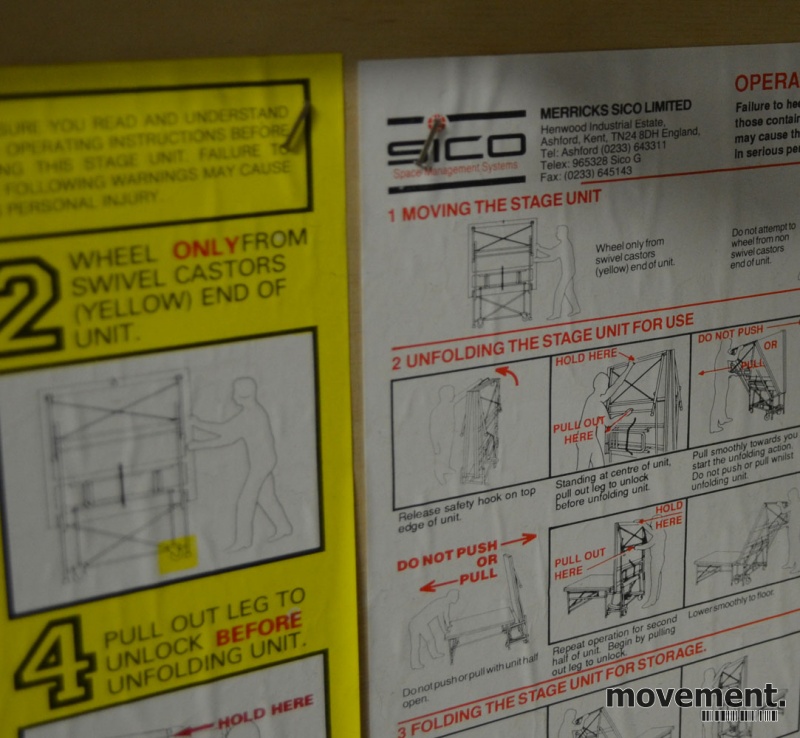 Solgt!Mobil / sammenleggbar scene / - 5 / 5