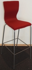 Solgt!EFG Graf barstoler i rødt / - 1 / 3