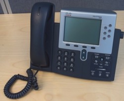 Cisco IP-telefon Unified IP-phone CP7961G-GE, pent brukt