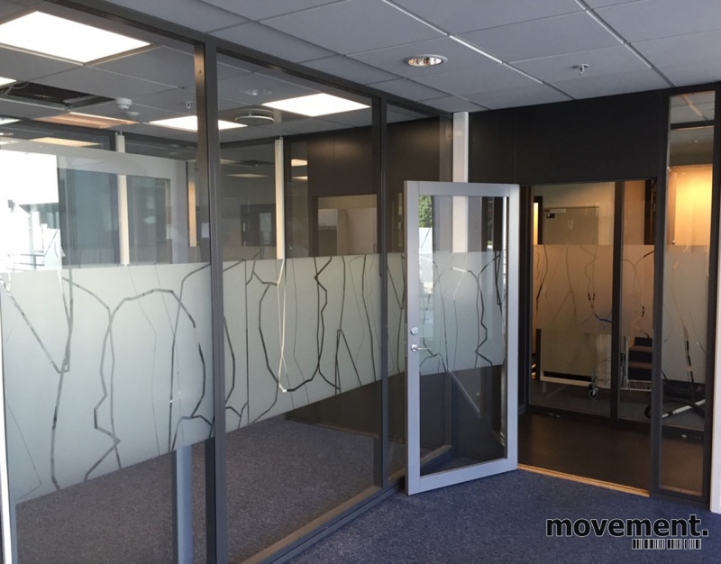 Solgt!Modulvegger i mørk grå / glass fra - 2 / 3