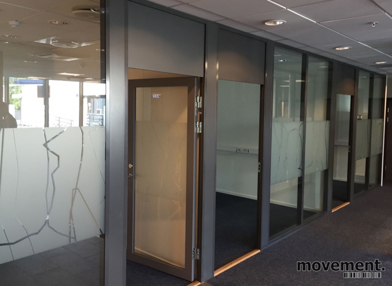 Solgt!Modulvegger i mørk grå / glass fra - 1 / 3