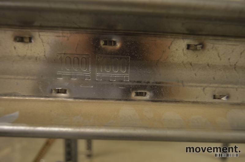 Solgt!Pallereol i galvanisert stål, høyde - 2 / 4