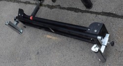 Bordsag fra Gebe, modell TS254-1 med stativ og flere rullebukker, pent brukt