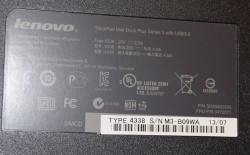 Dockingstasjon 4338 til Lenovo ThinkPad bærbar PC, USB 3.0, 2xDP/DVI, m/lader,pent brukt