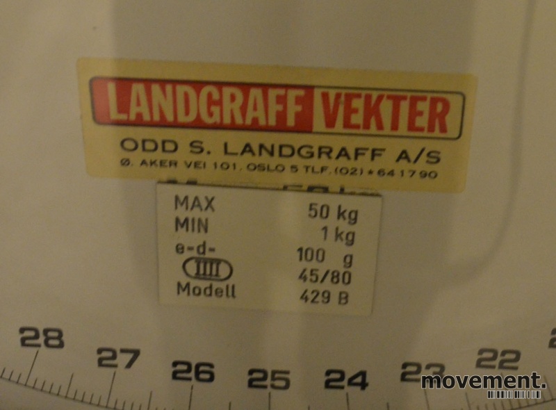 Solgt!Retro / vintage vekt / pakkevekt - 4 / 4