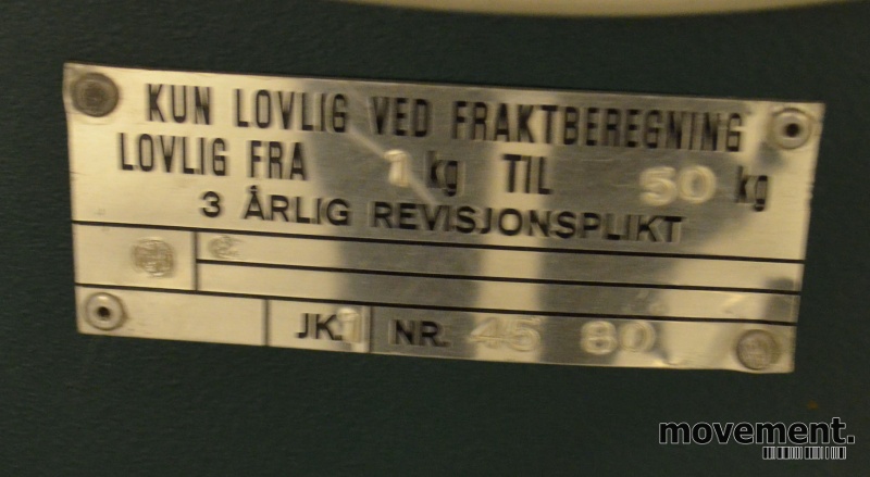 Solgt!Retro / vintage vekt / pakkevekt - 3 / 4