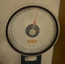 Retro / vintage vekt / pakkevekt fra Landgraff vekter, 1-50kg, pent brukt