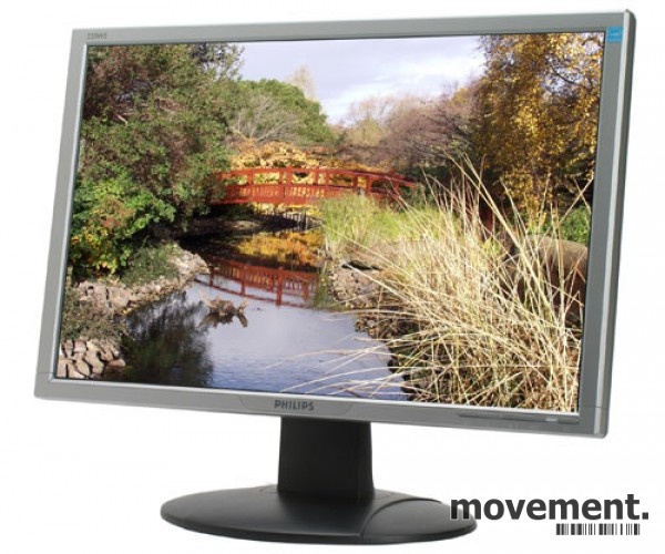 Solgt!Flatskjerm til PC: Philips 220WS,