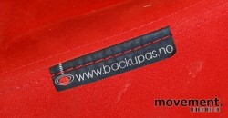 Kontorstol: BackApp ergonomisk kontorstol i rød mikrofiber, pent brukt