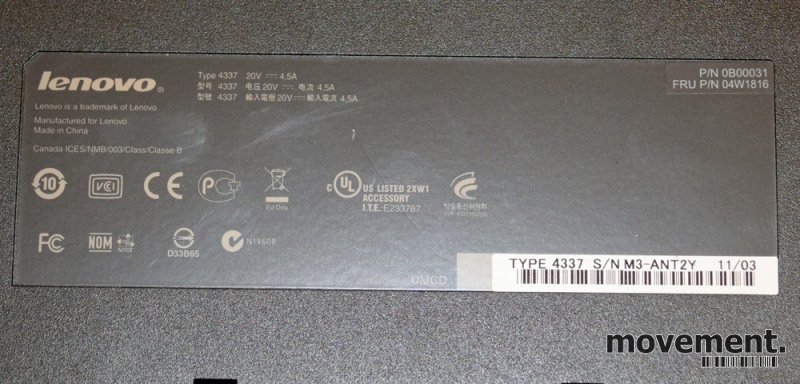 Solgt!Docking til Lenovo Thinkpad bærbar - 2 / 4