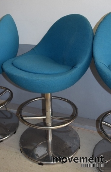Barstol fra Johanson Design, mod Venus iturkisgrønt stoff Barstol fra Johanson Design, mod Venus irødt stoff, 83 cm