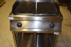 Stor Zanussi grill på stativ, 80cm bredde, 2 soner, 400V, KGE800T 12kW, pent brukt