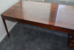 Retro 60-talls skrivebord i palisander, T.Afdal/Bruksbo, Bali-serie, 196,5x97x75,5cm, brukt