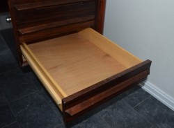 Retro 60-talls skrivebord i palisander, T.Afdal/Bruksbo, Bali-serie, 196,5x97x75,5cm, brukt