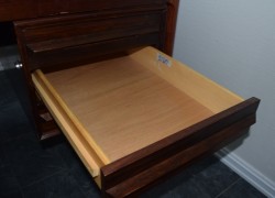 Retro 60-talls skrivebord i palisander, T.Afdal/Bruksbo, Bali-serie, 196,5x97x75,5cm, brukt