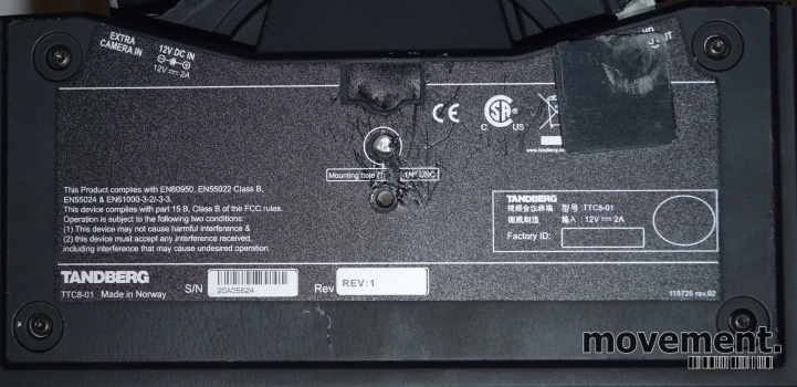 Solgt!Tandberg / Cisco Telepresence - 6 / 6