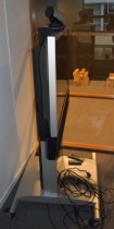 Tandberg / Cisco Telepresence 3000-serie videokonferanse, komplett med flatskjerm på tralle, pent brukt - NY PRIS