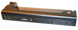 Docking til bærbar PC: HP 2570 Docking Station, A9B77AA, USB3.0/DP, for 2570p, pent brukt