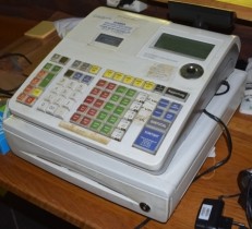 Kasseapparat fra Casio, modell SE-5300, pent brukt