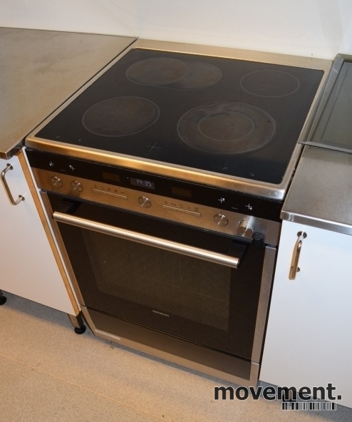 Solgt!Siemens frittstående komfyr i stål - 4 / 4