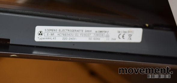 Solgt!Siemens frittstående komfyr i stål - 3 / 4