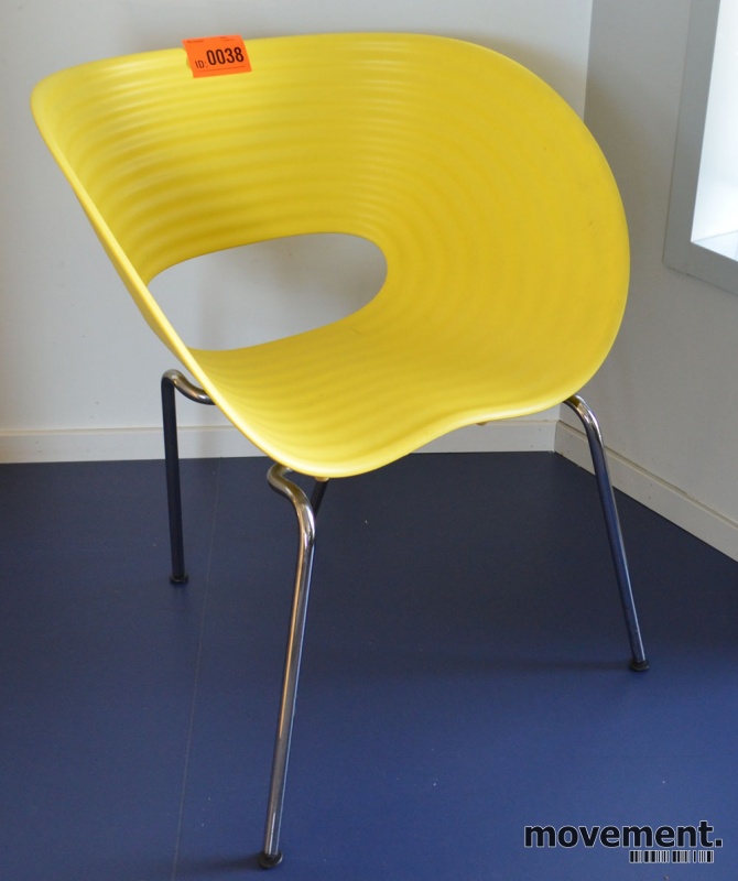 Solgt!Lekker skallstol i sitrongul, Vitra - 1 / 3