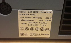 Vintage DIAS-fremviser Kodak karusell S-AV 2050 lysbildekarusell med innsats, pent brukt