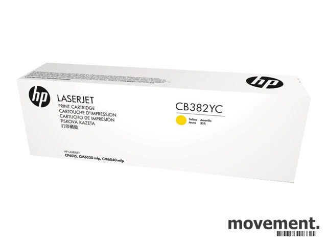 Solgt!HP Toner CB382YC (824A) Yellow for