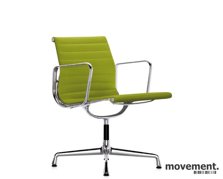Charles & Ray Eames EA108 ConferenceChair Aluminium Group Eames EA108 conference chair i sortskinn, Vitra original