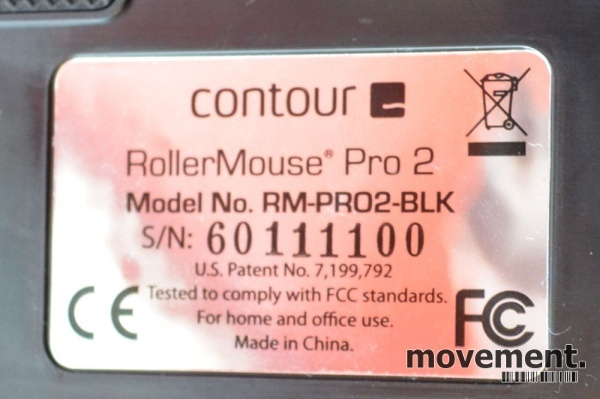 Solgt!Rollermouse Pro2 USB i sort, - 2 / 3
