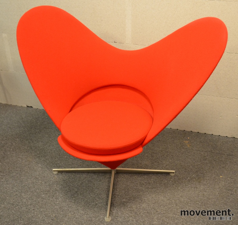 Vitra Verner Panton Heart conechair, hjertestolen i rødt Verner Panton. Stol, model Cone Chair |