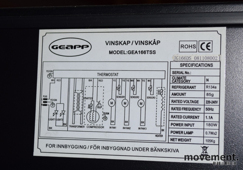 Solgt!Vinskap fra Geapp, modell - 7 / 7
