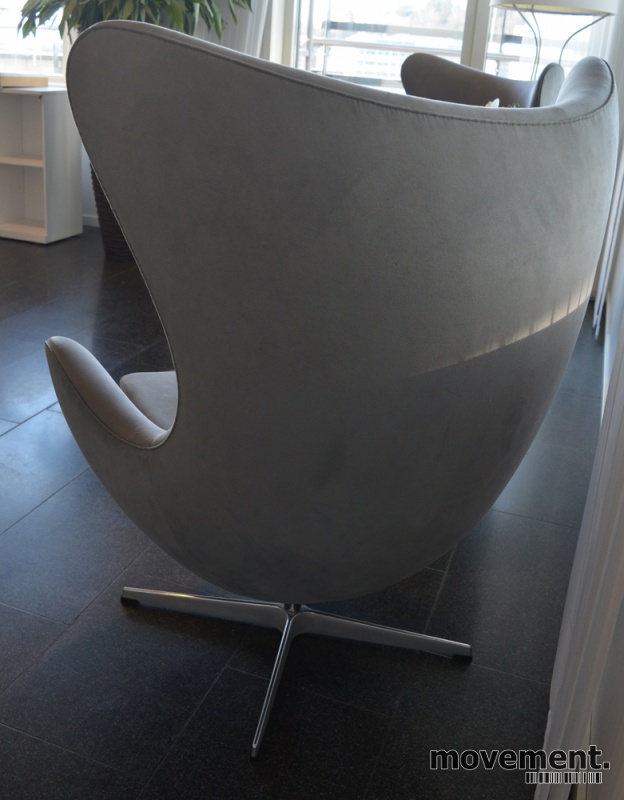 Fritz Hansen Egget, design: ArneJacobsen i grått 1 stk Fritz Hansen ICE design stol BRUKTE KONTORMØBLER