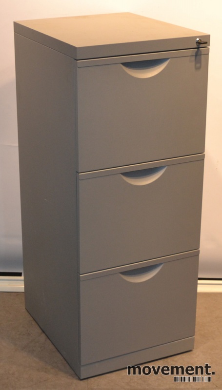 Solgt!Arkivskap for hengemapper i grått , - 1 / 4