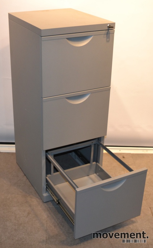 Solgt!Arkivskap for hengemapper i grått , - 2 / 4