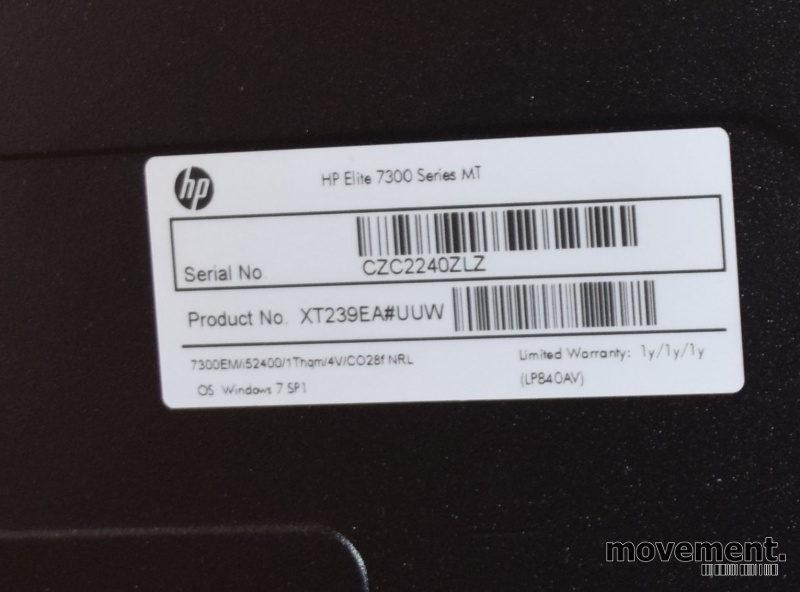 Solgt!HP Elite MT7300 Minitower PC, Intel - 3 / 4