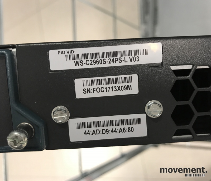 Solgt!Cisco Catalyst 2960-S Series POE+, - 6 / 7