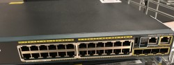 Cisco Catalyst 2960-S Series POE+, 24port Gigabit WS-C2960S-24PS-L, pent brukt